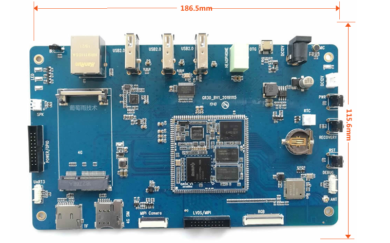 Development board size