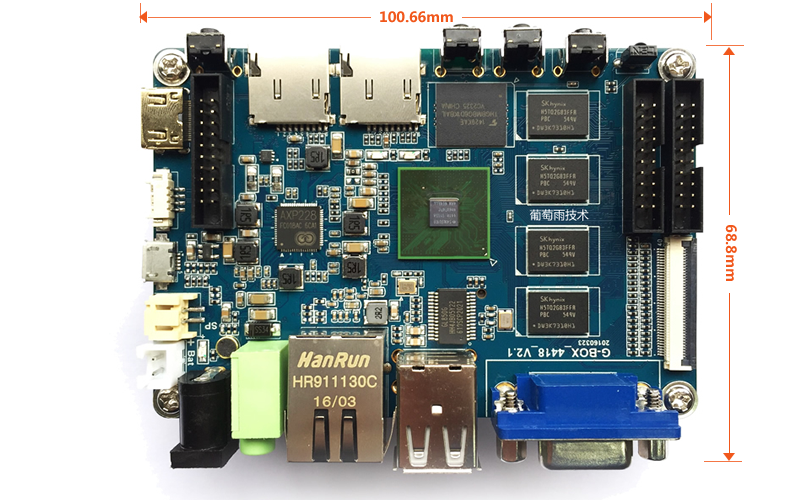 quad core single board computer size